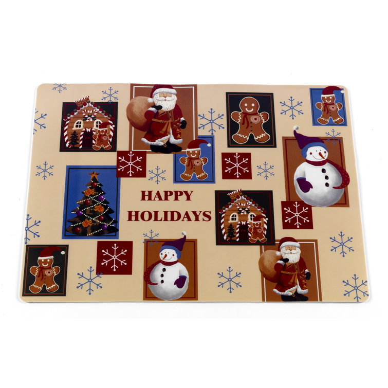 Ben and Jonah Happy Holiday 18" Vinyl Placemat Wayfair.ca